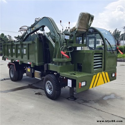 久征四不像拉土隨車挖掘機(jī) 8噸四驅(qū)車載式挖掘機(jī) 農(nóng)用四不像挖掘機(jī)可上牌照