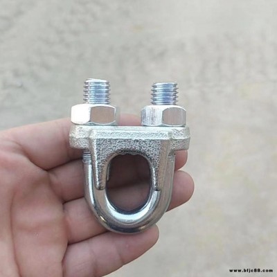 盛金源 廠家直發 鋼絲繩卡頭 M15 貓爪  鋼絲卡 鍍鋅卡頭 鋼線卡子 型號齊全