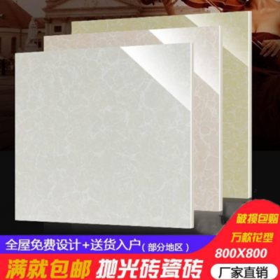 佛山地板磚瓷磚800x800客廳防滑全瓷地磚60x60玻化磚磁磚背景墻磚