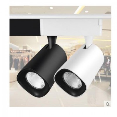 LED軌道燈COB軌道射燈20瓦30瓦服裝店家具店軌道燈格瑞透鏡導軌燈