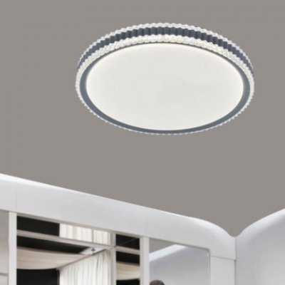 2022新款輕奢風臥室燈吸頂燈led燈 現代簡約家用圓形房間燈具批發