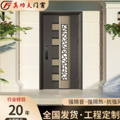 廠家生產批發不銹鋼門中門別墅門花園入戶門新款工程門鋼制轉印門