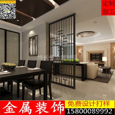 不銹鋼屏風定制不銹鋼花格玫瑰金屏風隔斷鏤空鋁合金屏風隔斷定制