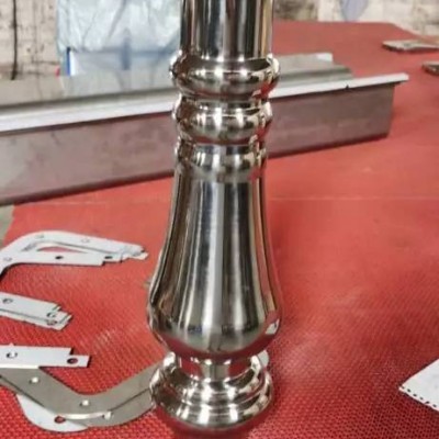 建筑裝飾天聚不銹鋼西部量販?zhǔn)終TV包廂門(mén)板 走廊大堂圍欄玫瑰金不銹鋼花瓶立柱葫蘆柱