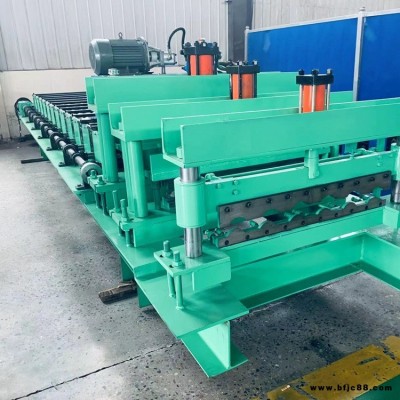 仿樹脂鋁瓦壓瓦機 企華機械 仿樹脂彩鋼竹節瓦設備