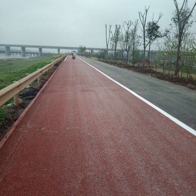 彩色路面噴涂聚氨酯漆重慶佳園景觀生產廠家路面改色路面保護