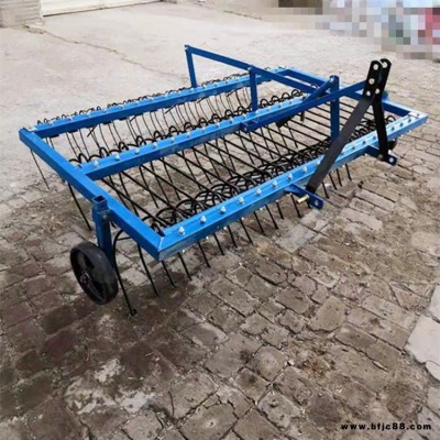 航遠(yuǎn)1LM-2.0小型廢舊地膜摟膜機(jī)批發(fā)，拖拉機(jī)后懸掛的3排摟齒的殘膜回收機(jī)價(jià)格，帶卸膜裝置，卸膜方便