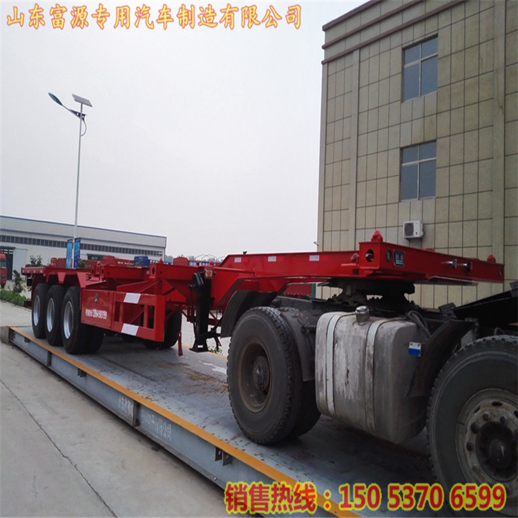集裝箱骨架運輸半掛車 半掛危險品運輸骨架子車 集裝箱半掛龍骨貨車