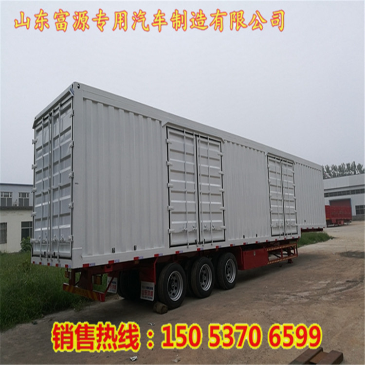 15米集裝箱半掛車 危險品罐箱骨架運輸半掛車 集裝箱半掛龍骨運輸車