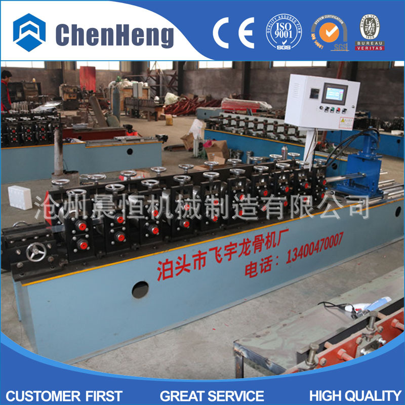 出口國外的輕鋼龍骨機設備 帽型/C型出口輕鋼別墅龍骨設備示例圖1