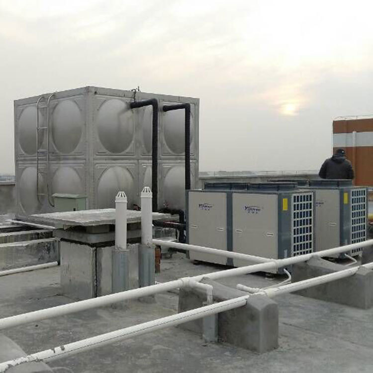 2空氣能熱水器 學校工地工廠浴室 商用空氣源熱泵 工地空氣源熱水示例圖2
