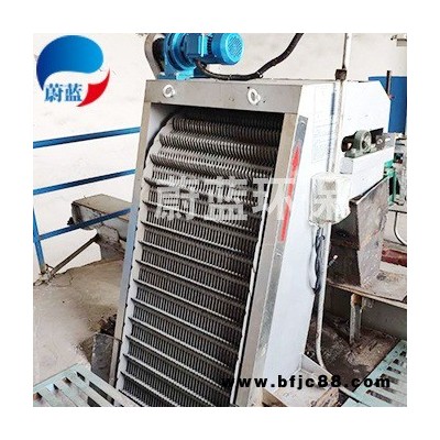 蔚藍 格柵清污機 JXGS105型號回轉式格柵除污機 不銹鋼耙齒格柵清污機 污水撈渣機