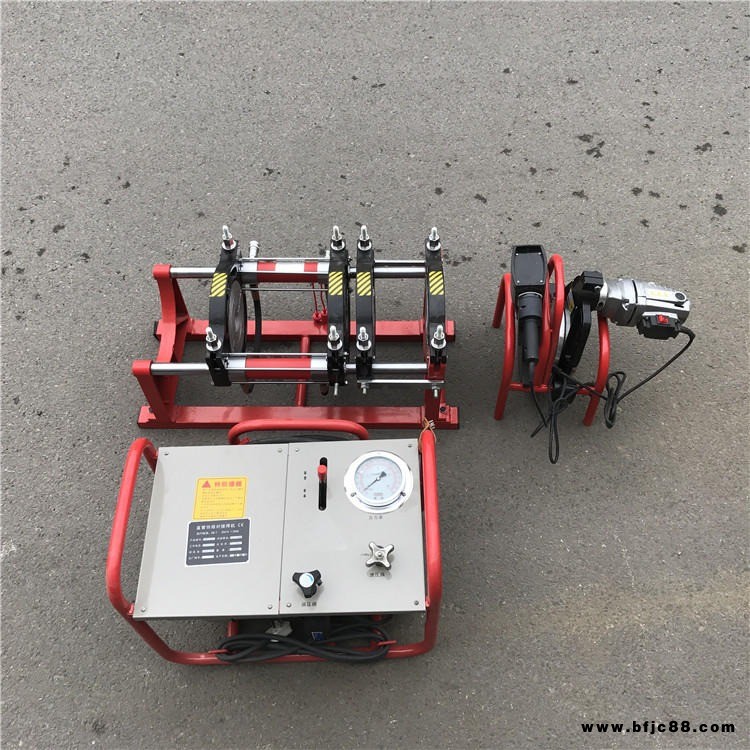 鑫隆熱銷液壓半自動對接焊機 90-250水管熔接器 PE雙柱四環液壓熱熔焊機