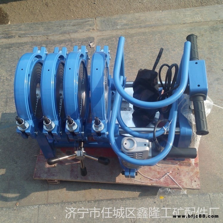 鑫隆手動熱熔焊機 單柱兩環PE管焊接機 63-160水管熔接器