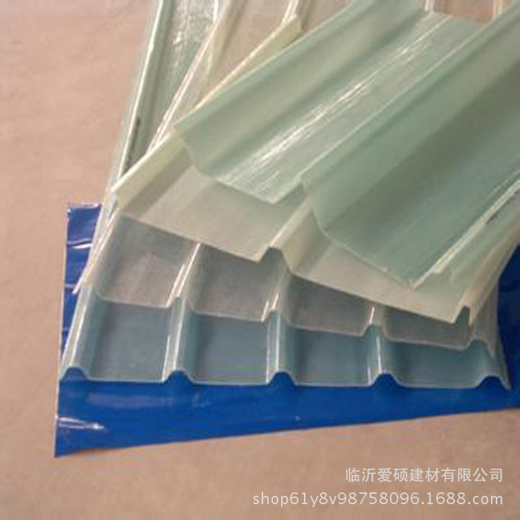 青島FRP防腐瓦廠家 玻璃鋼采光板價(jià)格 鋼結(jié)構(gòu)大棚透明瓦施工圖片示例圖6